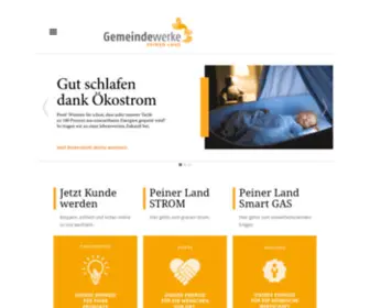 Gemeindewerke-Peinerland.de(Gemeindewerke Peiner Land) Screenshot