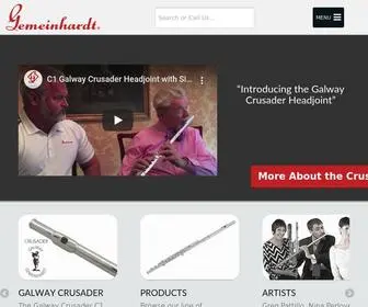 Gemeinhardt.com(Gemeinhardt Musical Instruments) Screenshot