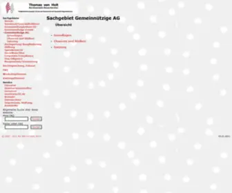 Gemeinnuetzigeag.de(Sachgebiet gemeinnützige AG) Screenshot