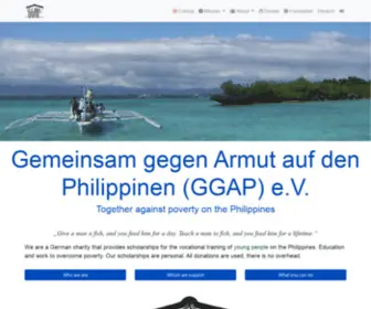 Gemeinsam-Gegen-Armut.org(Gemeinsam gegen Armut auf den Philippinen (GGAP) e.V) Screenshot