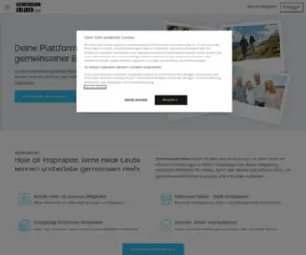 Gemeinsamerleben.com(Kennenlernen und gemeinsam mehr erleben) Screenshot