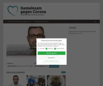 GemeinsamGegencorona.info(Gemeinsam gegen Corona) Screenshot