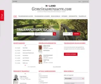 Gemeinsamtrauern.com(N-land Trauer) Screenshot