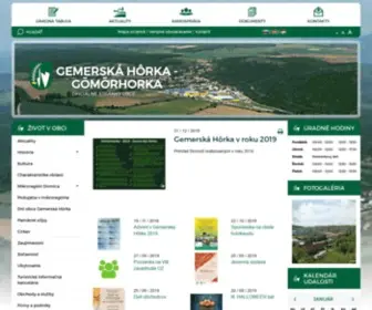 Gemerskahorka.eu(Obec Gemerská Hôrka) Screenshot