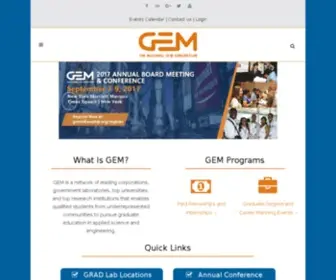 Gemfellowship.org(GEM Fellowship) Screenshot