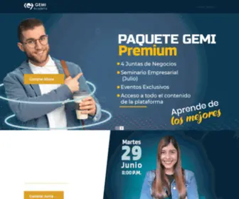 Gemiacademy.com(Aprende de los mejores productos de GEMI ACADEMY ofrece para ti) Screenshot