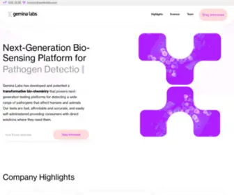 Geminalabs.com(Gemina Labs) Screenshot
