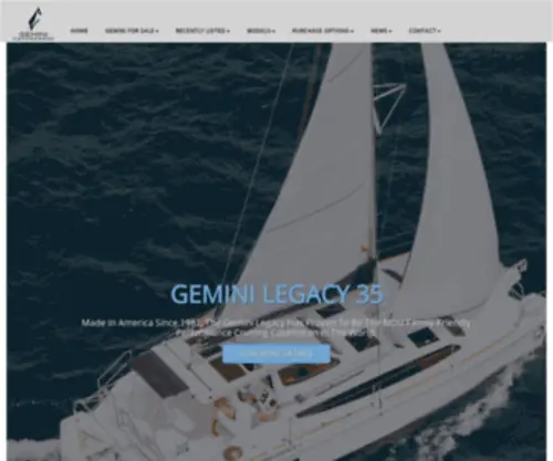 Geminicatamarans.com(Gemini Catamarans) Screenshot