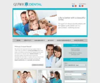 Geminidentalmiami.com(Dentists in Doral & South Miami) Screenshot