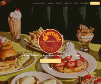 Geminidiner.com(Gemini Diner Official Website) Screenshot