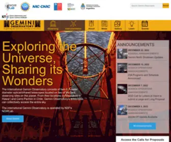 Gemini.edu(Gemini Observatory) Screenshot
