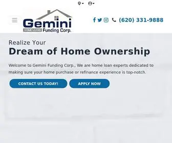 Geminifunding.net(Home Loans) Screenshot