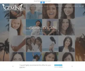 Geminiobgyn.com(Gemini OBGYN) Screenshot