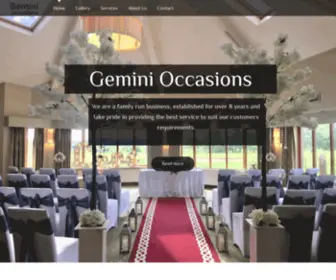 Geminioccasions.co.uk(Gemini Occasions) Screenshot