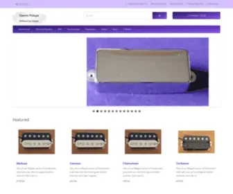 Geminipickups.co.uk(Gemini Pickups guitar and bass pickups) Screenshot