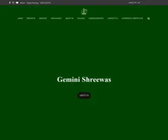 Geminishreewas.com(Gemini Shreewas) Screenshot