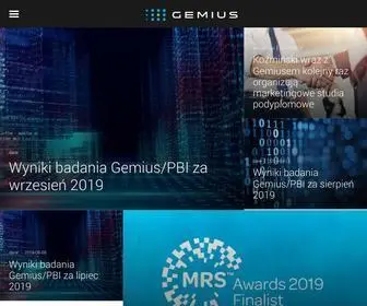 Gemius.pl(Knowledge that supports business decisions) Screenshot