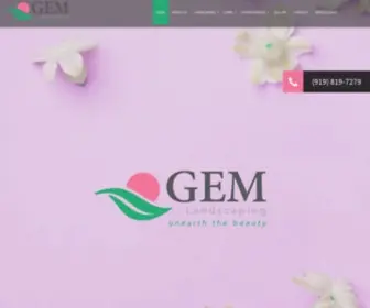 Gemlandscapingnc.com(Landscaping, Lawn Maintenance and Landscape Design in Holly Springs, Apex and Fuquay-Varina) Screenshot