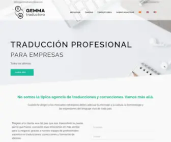 Gemmatraductora.com(GEMMA traductora) Screenshot