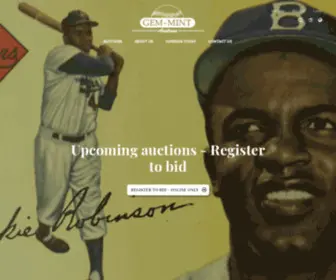 Gemmint-Sportscards.com(Gem-Mint Auctions) Screenshot