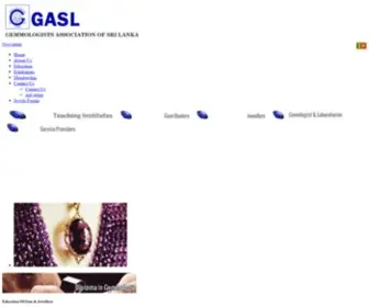 Gemmology.lk(Gemmologists Association of Sri Lanka) Screenshot