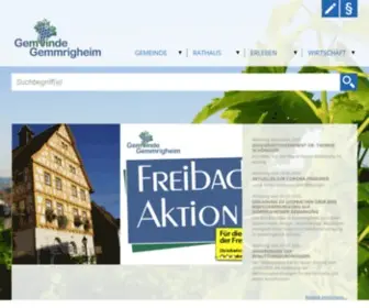 Gemmrigheim.de(Gemeinde Gemmrigheim) Screenshot