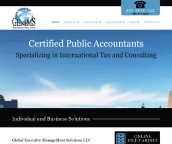 Gemms.us(Certified Public Accountants Specializing in International Tax and Consulting) Screenshot