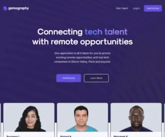 Gemography.com(Interview Top Remote Tech Talent in just 48 Hours) Screenshot