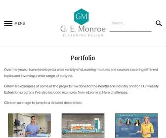 Gemonroe.com(Gayle Monroe Instructional Designer) Screenshot