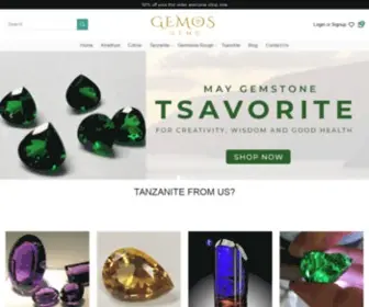 Gemosgems.com(Raw tanzanite Gemstone jewelry Suppliers) Screenshot