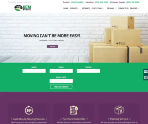 Gemoving.ca(Best Moving Company) Screenshot