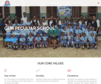 Gempeculiarschool.com(Gem Peculiar School) Screenshot