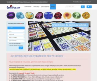 Gems-Plus.com(Vente de gemmes et pierres precieuses pour bijouterie et collection) Screenshot