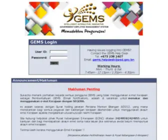 Gems.gov.bn(Automatic redirection) Screenshot
