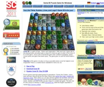 Gems3D.com(Gems 3D Puzzle Game for Mac and Windows) Screenshot