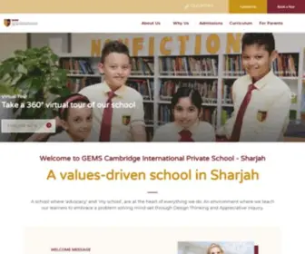 Gemscambridgeschool-Sharjah.com(GEMS Cambridge International Private School) Screenshot