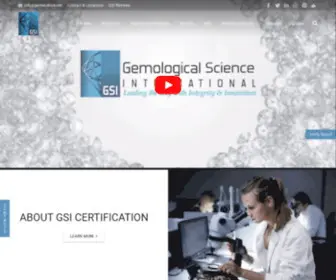 Gemscience.net(Gemological Science International Diamond Certification) Screenshot