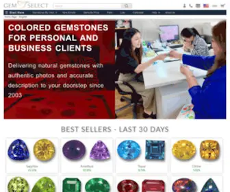 Gemselect.com(Buy Gemstones Online. Loose Semi) Screenshot