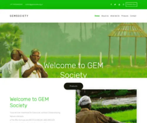 Gemsindia.org.in(GEM Society) Screenshot