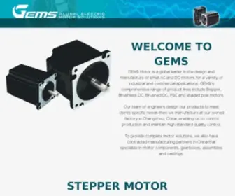 Gemsmotor.com(NEMA Stepper Motors) Screenshot