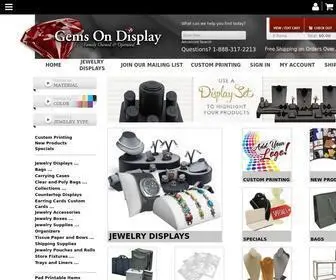 Gemsondisplay.com(Wholesale Jewelry Display Company) Screenshot