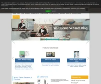 Gemssensors.co.uk(Sensors & Controls) Screenshot
