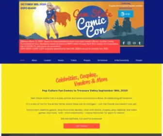 Gemstatecomiccon.com(Gem State Comic Con) Screenshot