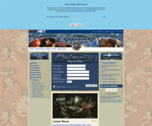 Gemstone.net(MMORPG) Screenshot