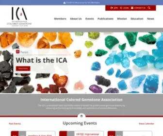Gemstone.org(The International Colored Gemstone Association (ICA)) Screenshot