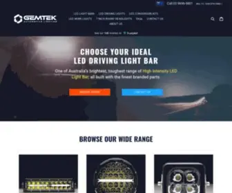 Gemteklighting.com.au(LED Light Bars) Screenshot