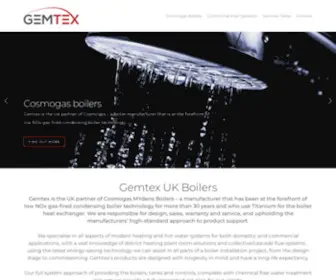 Gemtex.co.uk(Cosmogas Boiler Partners UK) Screenshot