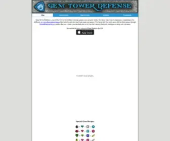 Gemtowerdefense.com(Gem Tower Defense) Screenshot