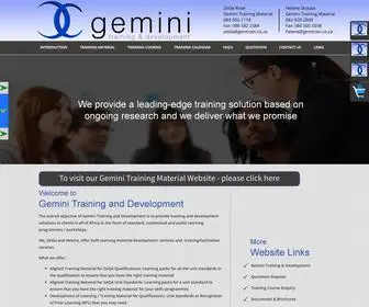 Gemtrain.co.za(Gemini Training Development) Screenshot