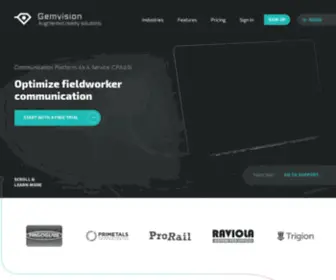 Gemvision.io(A communication platform as a service (CPAAS)) Screenshot
